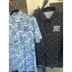Brown County Bikes Party Shirt Button Up Jersey