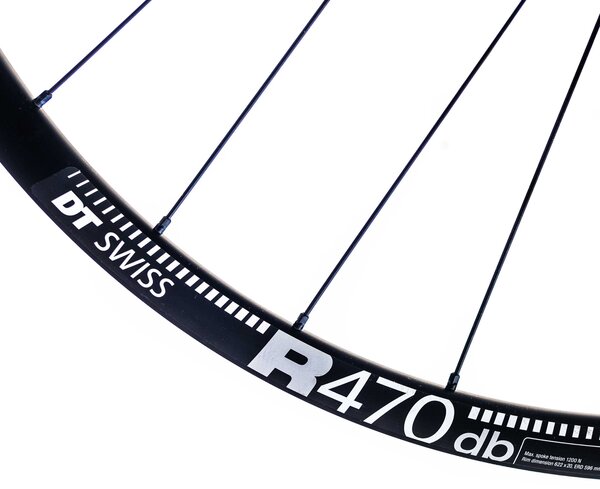 DT Swiss DT Swiss R470 Disc Front Wheel - 700, 15 x 100 mm, 6-bolt, Black, Tubeless