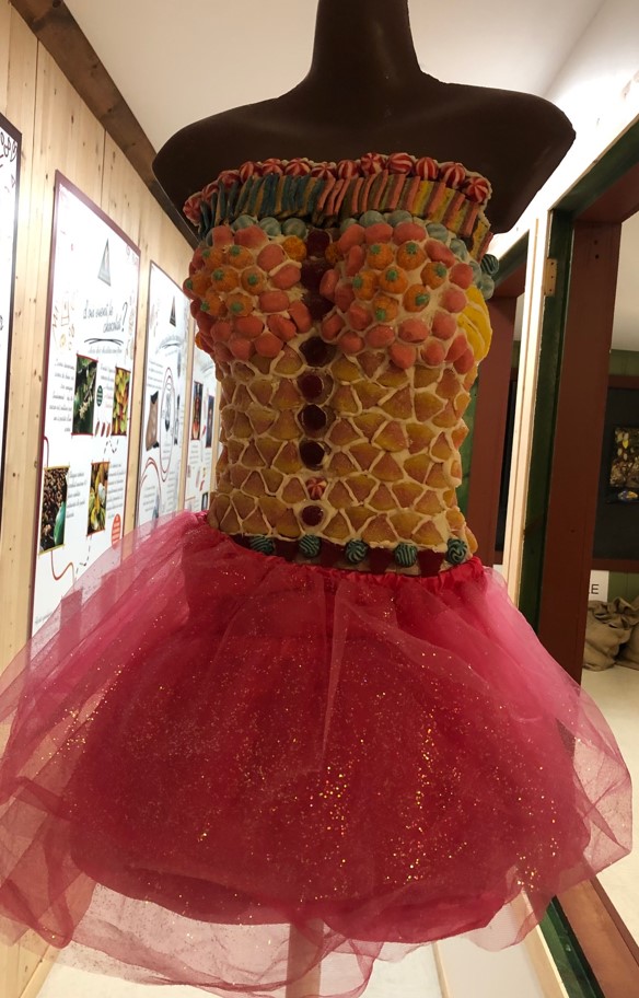 Dress made from candy