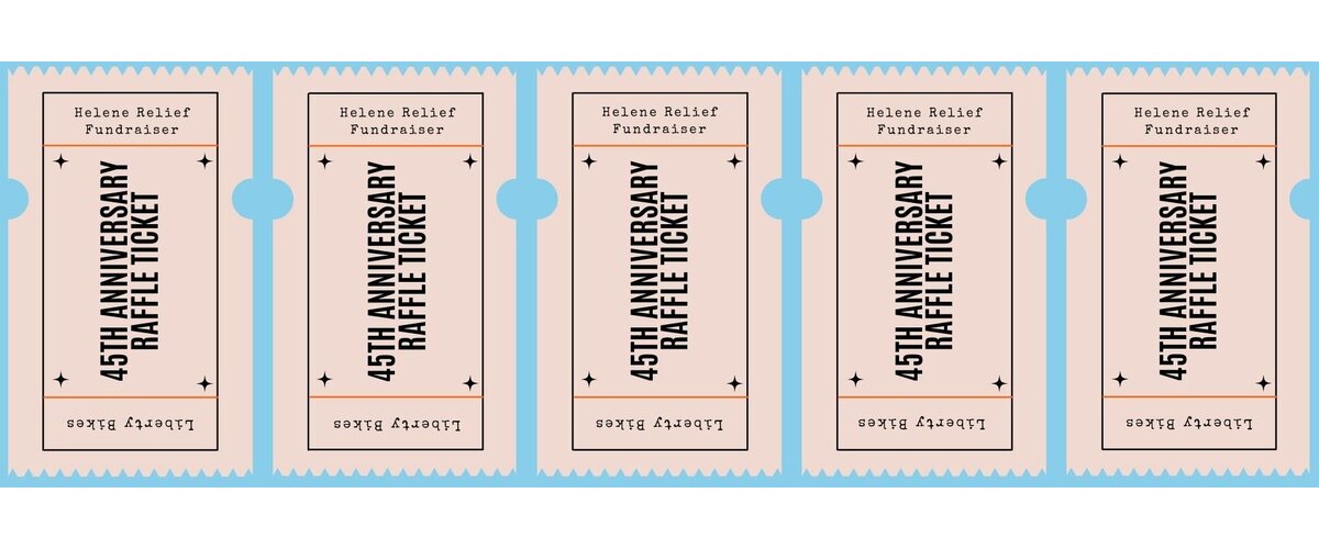 Liberty Bicycles Donation / Fundraiser - Helene Relief - Small Ticket ...