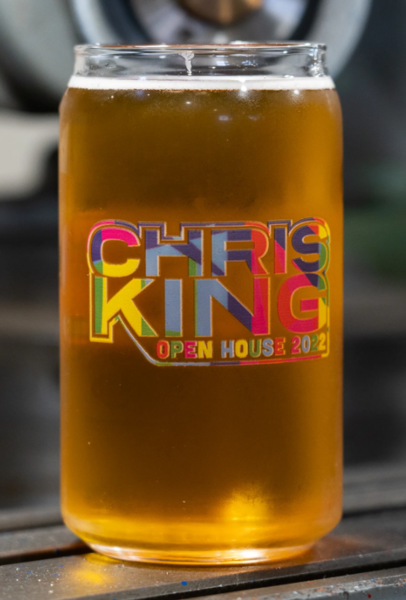 Chris King Kaleidescope Dream Pint Glass - 16 oz