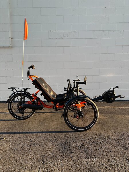 Catrike Max eCat Atomic Orange w/ $922 in Catrike Accessories