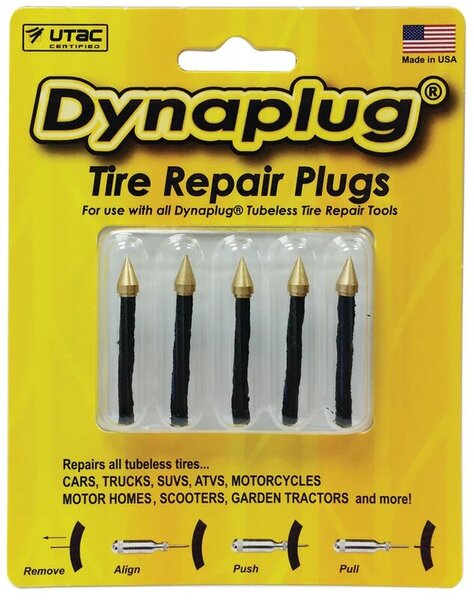 Dynaplug Repair Plugs Brass Pointed Tip 5-pack Dynaplug Repair Plugs Brass Pointed Tip 5-pack