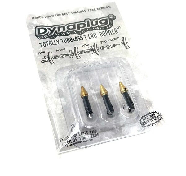 Dynaplug Repair Plugs-Brass Soft Tip 3-Pack
