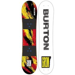 Burton Kids' Grom Flat Top Snowboard w/ Burton Grom Bindings