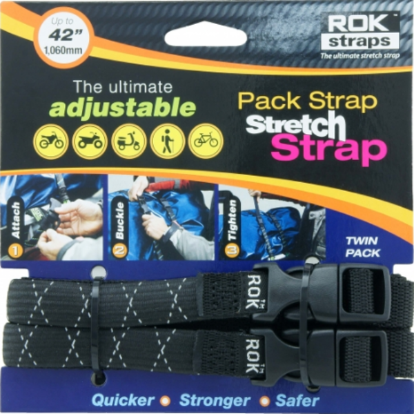 ROK Straps Pack Strap 42" Color: Black Reflective