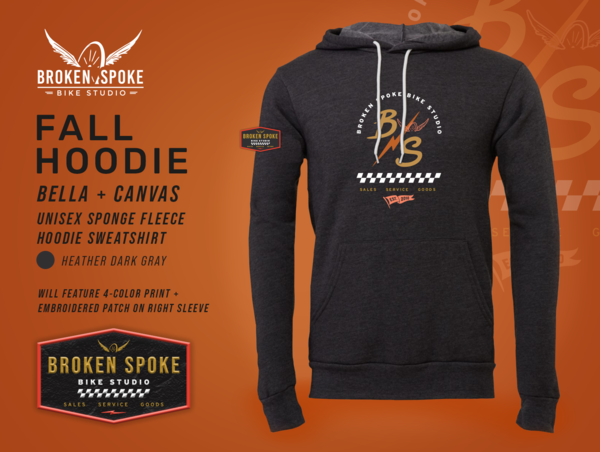 Broken Spoke Bike Studio Broken Spoke Fall Patch Hoodie 2025