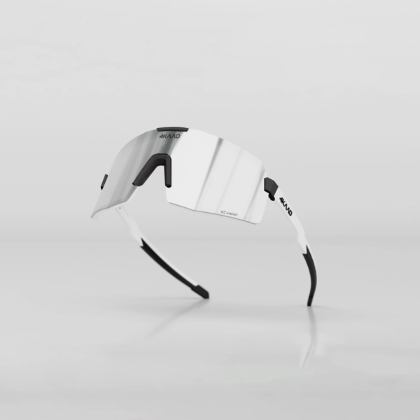 4KAAD Eyewear 4KAAD BEAT RACE - White/Black - Silver Revo 4KAAD Eyewear 4KAAD BEAT RACE - White/Black - Silver Revo