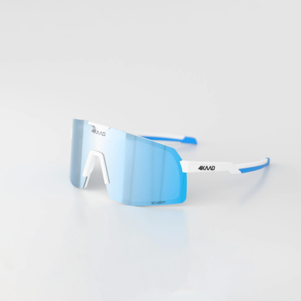 4KAAD Eyewear 4KAAD BEAT RACE - Photochromic - Shiny White Blue - Blue Mirror