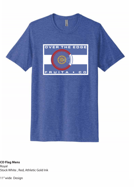 Over The Edge Colorado Wheel Flag Men's T-shirt