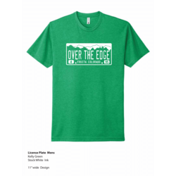 Over The Edge Fruita License Plate Men's T-shirt