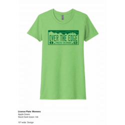Over The Edge Fruita License Plate Women's T-shirt
