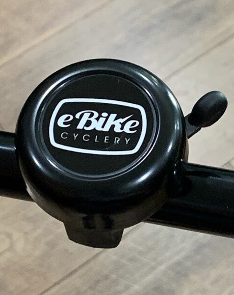 E Bike Cyclery Black Alloy Logo Bell