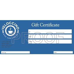 Veloccino La Famiglia Gift Certificate