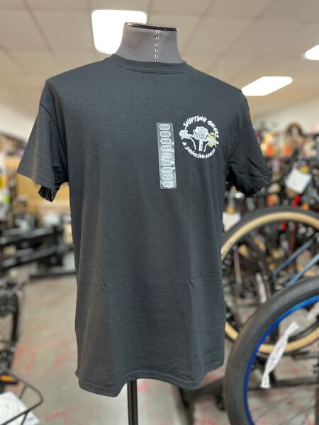 The Squeaky Wheel Bike Shop Shifting Gears Shirt SS