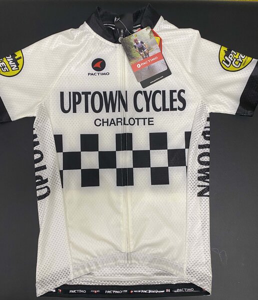 Pactimo Custom Men's Uptown Cycles Ascent Air 2.0 Jersey (Vintage Peugeot) - Size Small