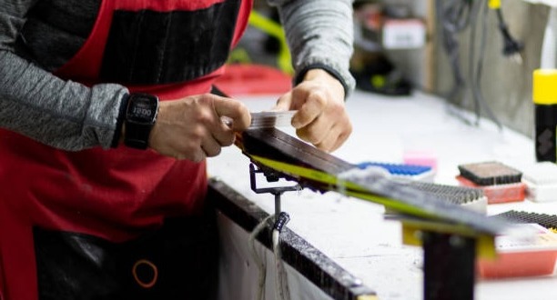 Rider getting a bike fit