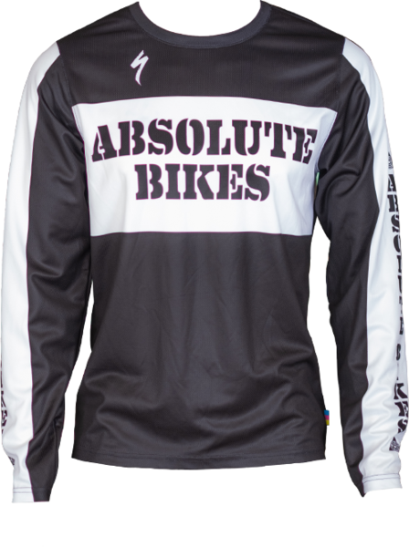 Absolute Bikes Men's Absolute Vintage-LS BK/WT