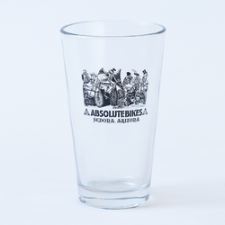 Absolute Bikes Pint Glass Absolute Bikes Day of the Dead Skeleton