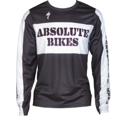 Absolute Bikes Men's Absolute Vintage-LS BK/WT