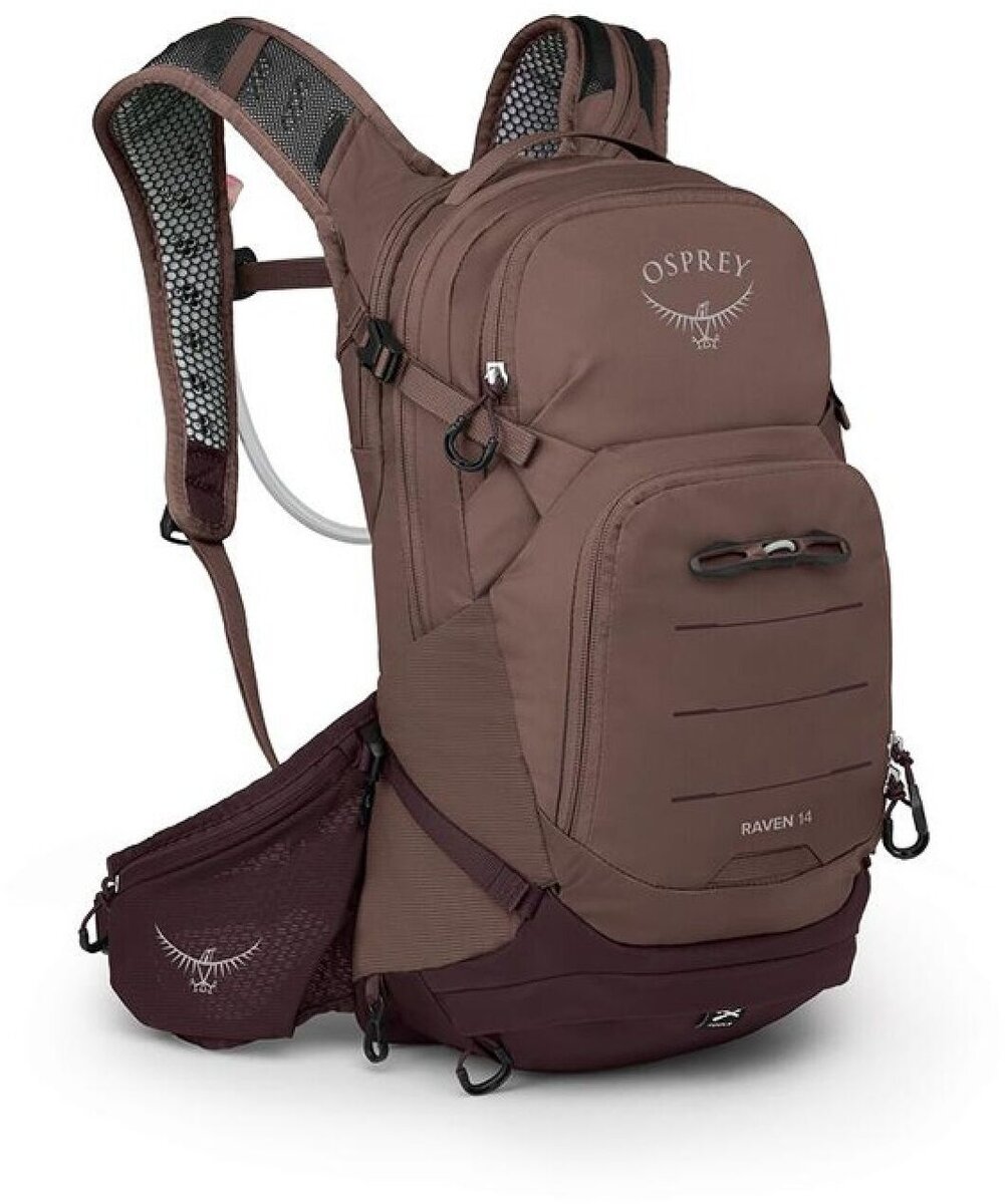 osprey 14 hydration pack Women's Raven Waterfront Blue and the tool roll and helmet attachment make it easy to stay prepared Osprey Raptor 14-Tundra Green