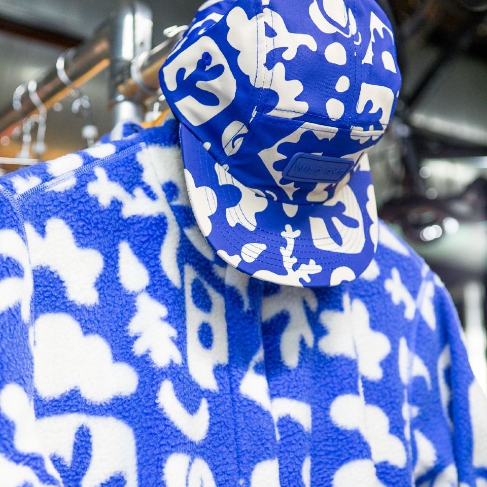 fleece and matching hat close up