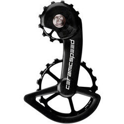 CeramicSpeed CeramicSpeed Oversized Pulley Wheel System for Shimano Dura Ace 9200/Ultegra 8100 - Alloy Pulley, Carbon Cage, Black