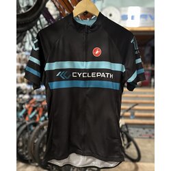 Cyclepath PDX Women's Short Sleeve Team Jersey by Castelli - Black