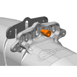 Mudhugger EVO Adapter Kit RockShox Recon Gold & Silver 35 Bolt-On
