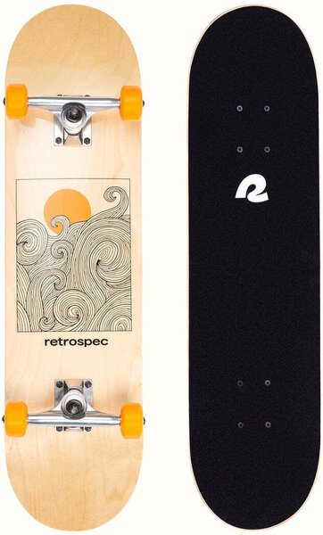 Retrospec Alameda 7.5"/8" Complete Skateboard Color: Tangerine Wave