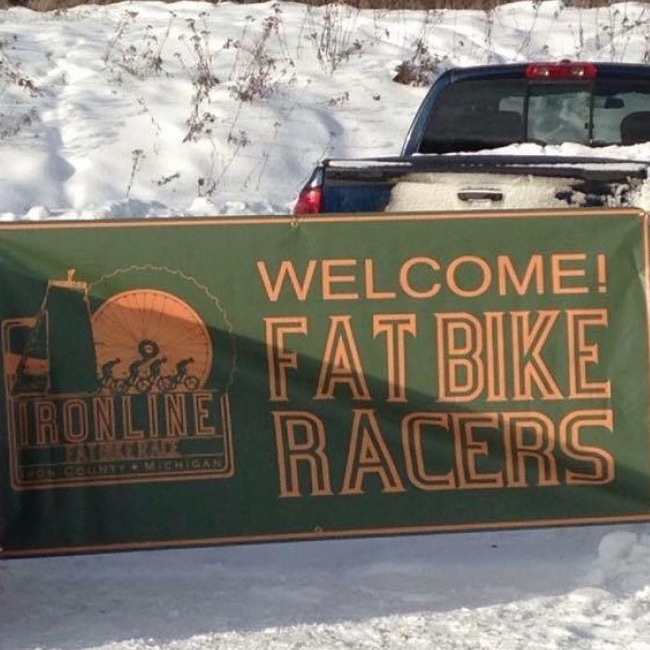 welcome fat bikers sign