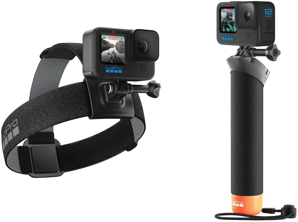  GoPro HERO12 Black + Accessories Bundle, Includes Handler +  Head Strap 2.0 + Enduro Battery + Carrying Case : Electronics