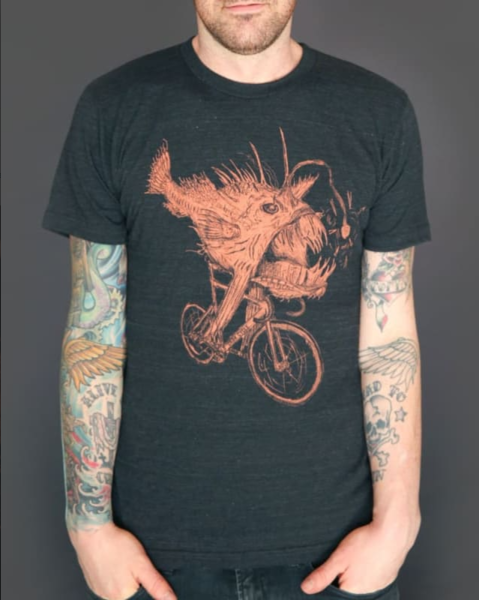 Mad Dogs & Englishmen Anglerfish on a Bicycle Relaxed Fit Shirt 