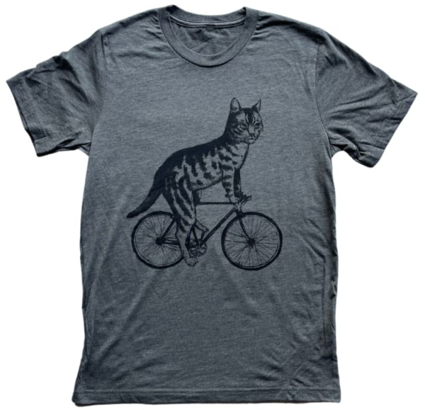 Mad Dogs & Englishmen Cat on a Bicycle Relaxed Fit Shirt