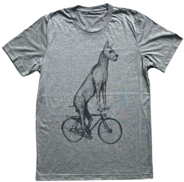 Mad Dogs & Englishmen Great Dane on a Bike Relaxed Fit Shirt 