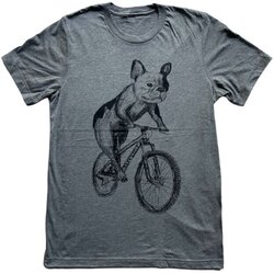 Mad Dogs & Englishmen French Bulldog on a Bike Relaxed Fit Shirt
