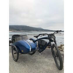 Vintage Electric 72 Volt Shelby Electric Bike & Matching Sidecar