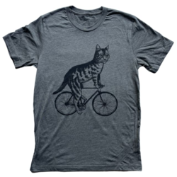Mad Dogs & Englishmen Cat on a Bicycle Relaxed Fit Shirt