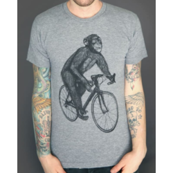 Mad Dogs & Englishmen Chimpanzee on a Bicycle Relaxed Fit Shirt 