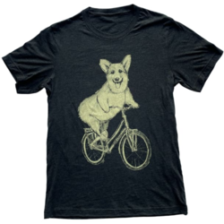 Mad Dogs & Englishmen Corgi on a Bicycle Relaxed Fit Shirt