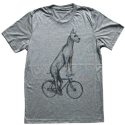 Mad Dogs & Englishmen Great Dane on a Bike Relaxed Fit Shirt 
