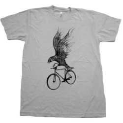 Mad Dogs & Englishmen Black Bird on a Bicycle Relaxed Fit Shirt