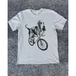 Mad Dogs & Englishmen Basset Hound on a Bicycle Relaxed Fit Shirt