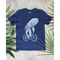 Mad Dogs & Englishmen Grey Whale on a Bicycle Relaxed Fit Shirt