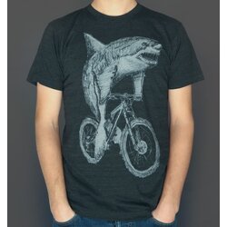 Mad Dogs & Englishmen Great White Shark on a Bicycle Relaxed Fit Shirt