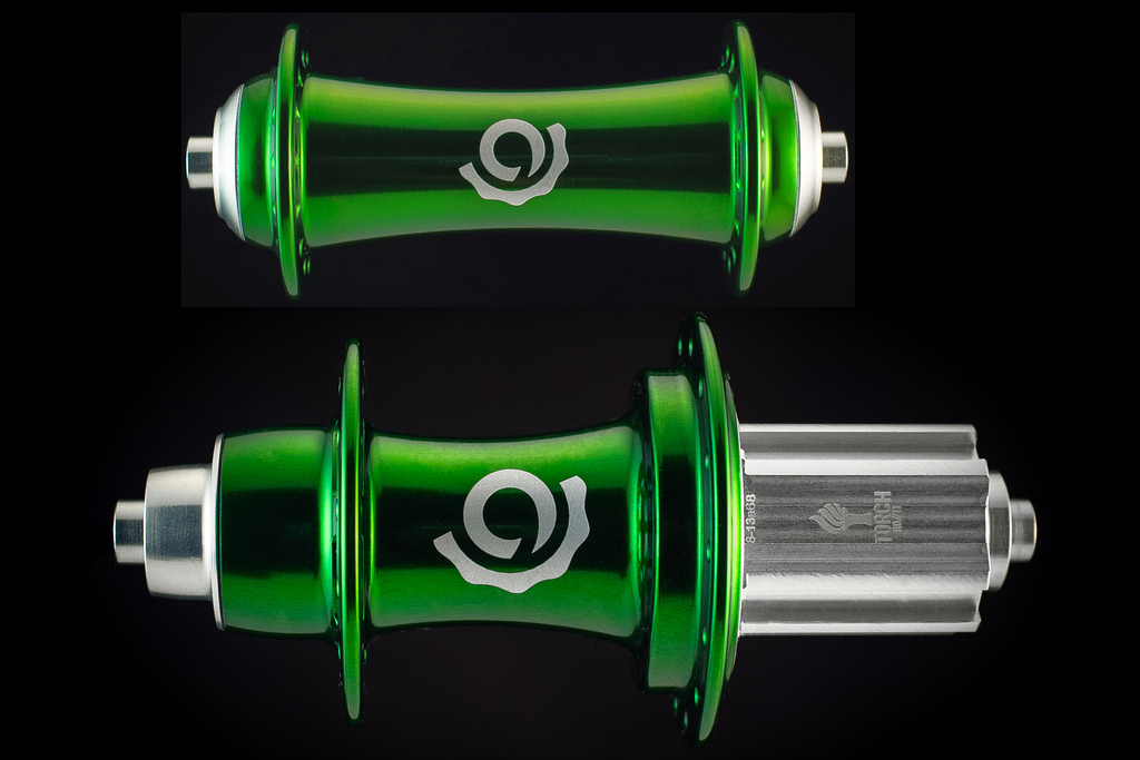 INDUSTRY NINE TORCH 前後ハブセット グリーン Gnarwheels Industry Nine Torch Classic Road Rear hub - AJ's Bikes