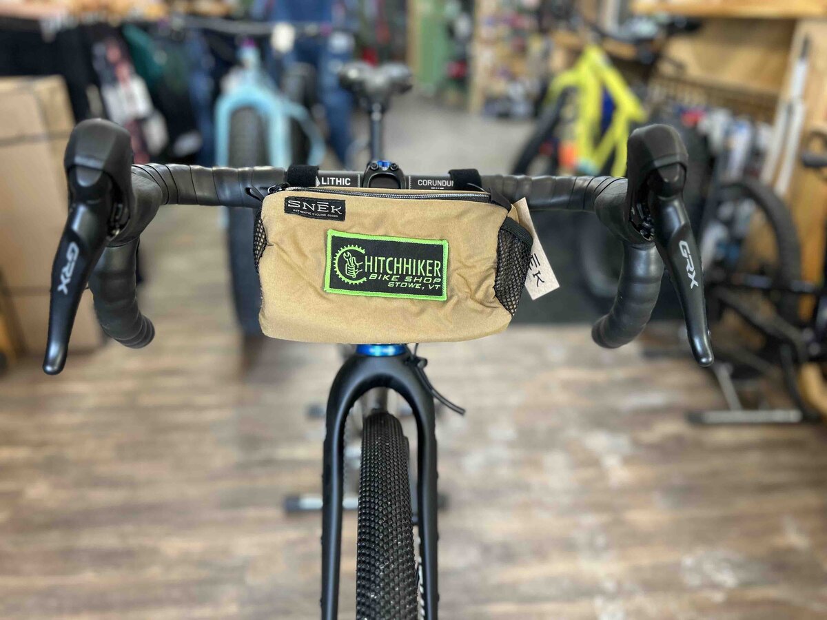 Hitchhiker Bike Shop HHB x Snek Handlebar Bag Large/Brown