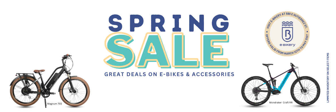 Spring Sale - Grate deals on e-bikes and accessories