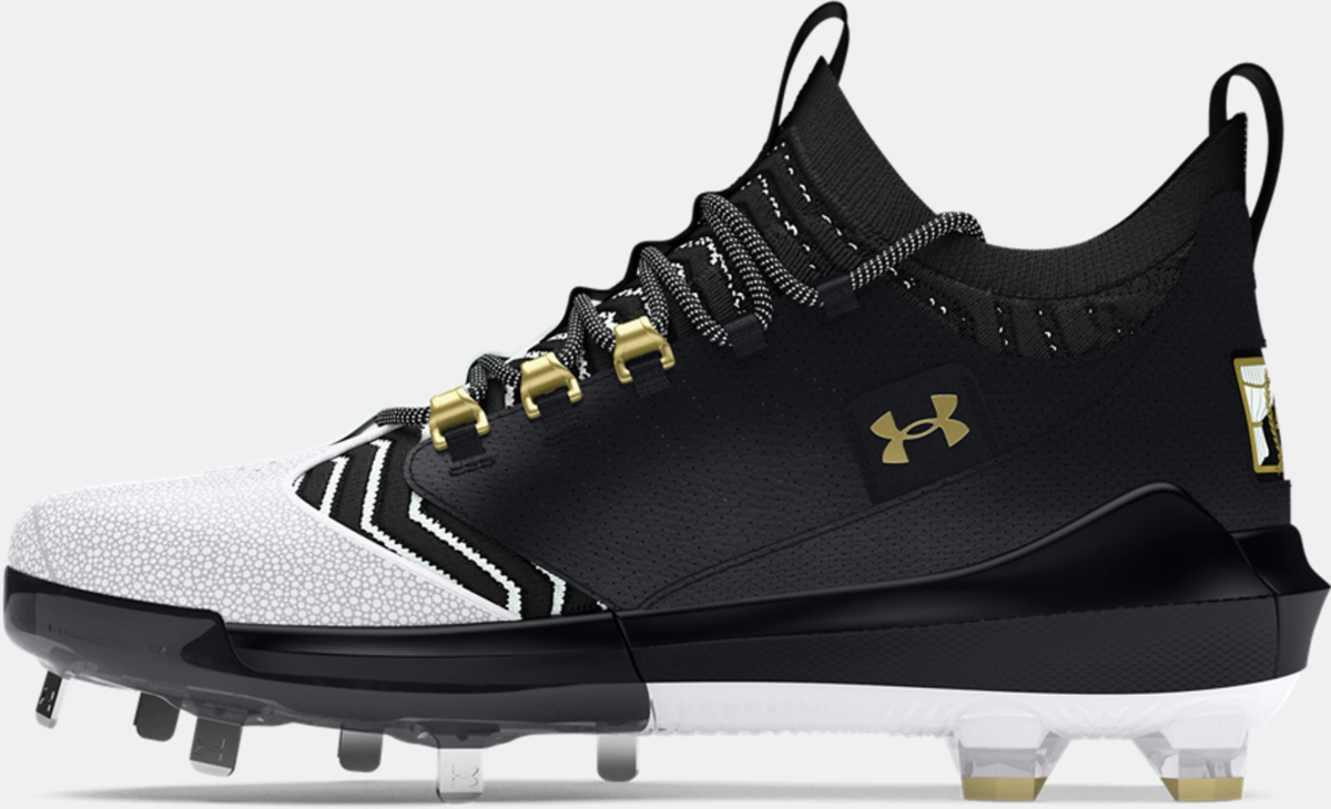 ?️Under Armor Bryce Harper 7 Mid RM Baseball Cleats size 14 Black/Gold UNDER ARMOUR BRYCE HARPER 7 METAL BASEBALL CLEATS USA ST  main image 4