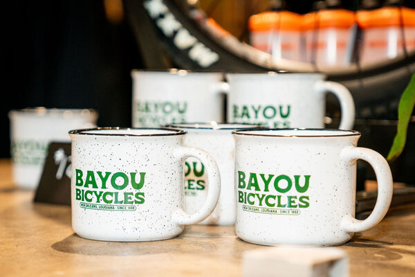 Bayou Bicycles Ceramic Mug, 15oz